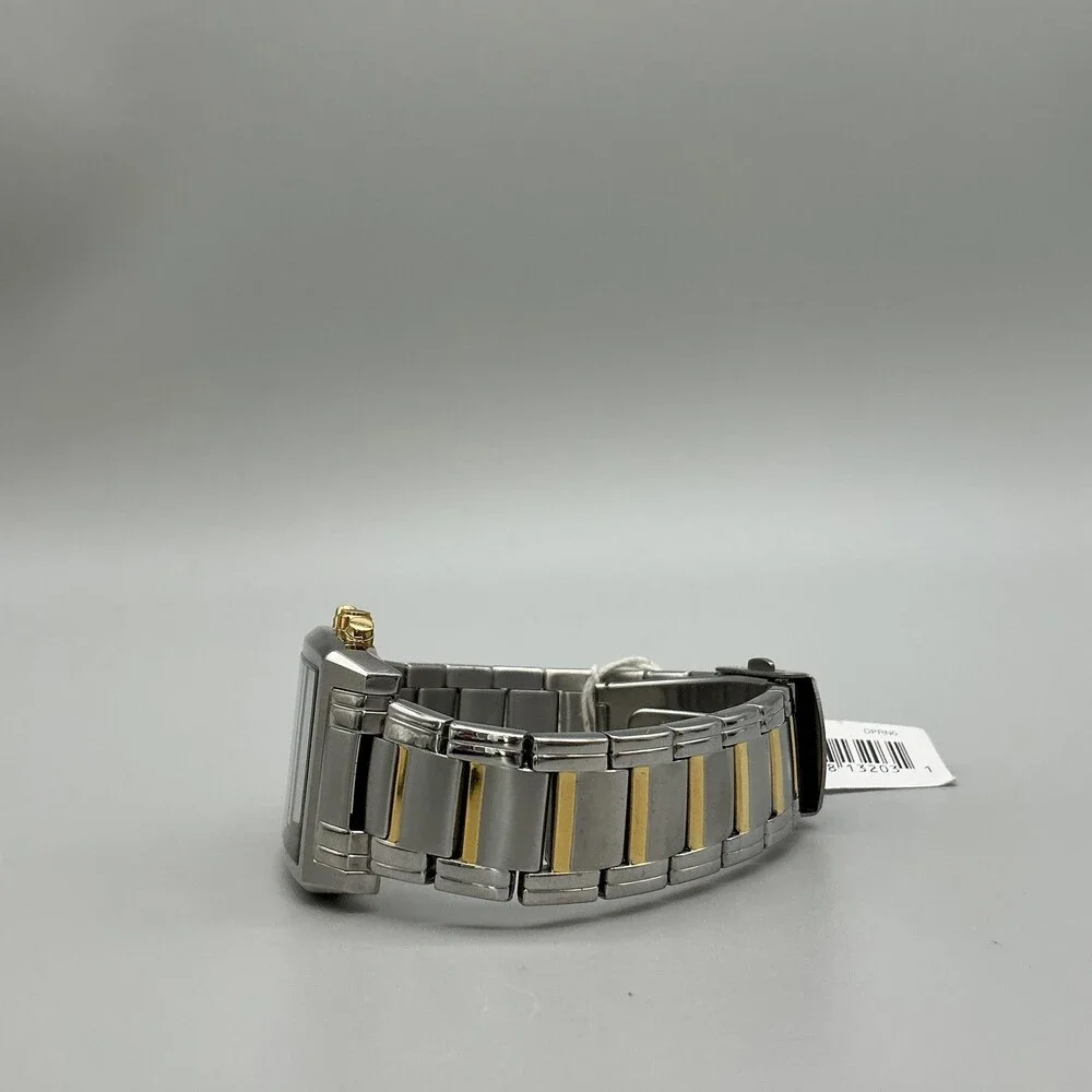 Pulsar YM92-X082 Mens Watch 34mm Chronograph Two Tone Bracelet New Battery 8.25